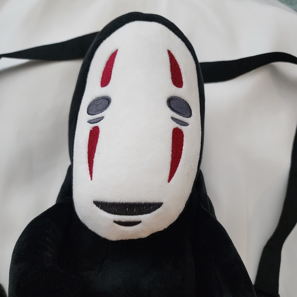 No Face Plush Backpack Spirited Away Character - Picture 2 of 10